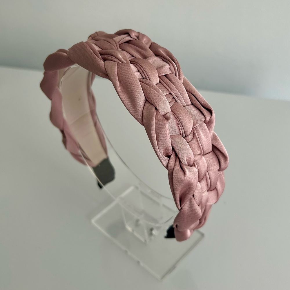 NWOT Elegant Pink Braided Headband